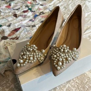 Pearl beaded heels